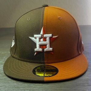 New Era Brown Houston Astros 2017 World Series Split 59FIFTY Fitted